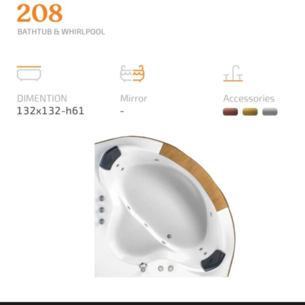 وان جکوزی باداب مدل BA208 - Image 3