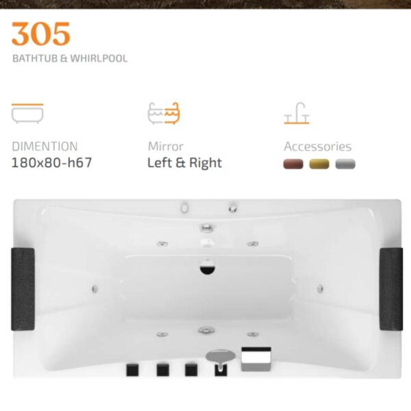 وان جکوزی باداب مدل BA305 - Image 2